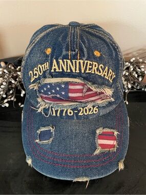 Denim 250th Anniversary 1776-2026 Baseball Cap - Blue